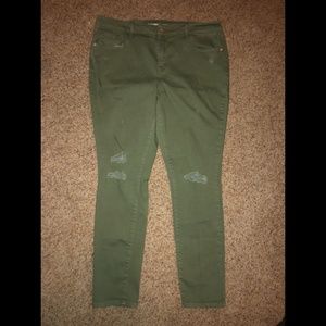 Army Green Old Navy Rockstar Jeans